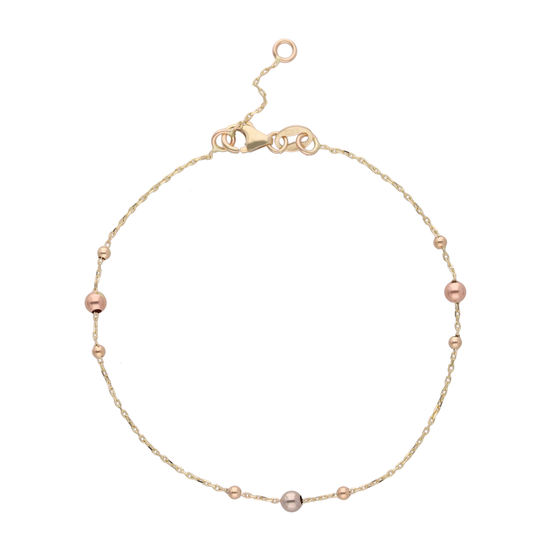 Pulsera bolitas fiorentino 14K