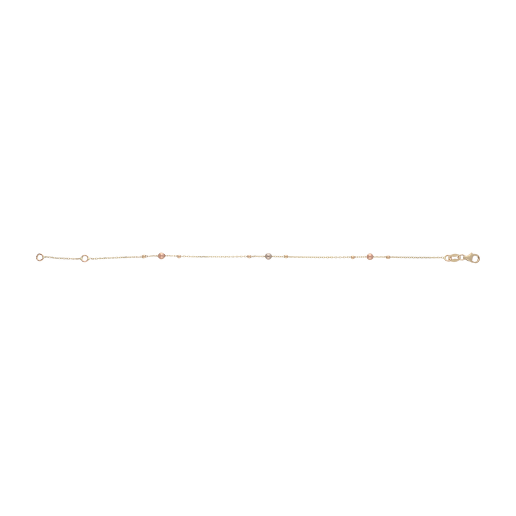 Pulsera bolitas fiorentino 14K