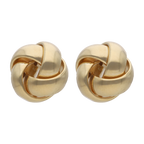 Broquel nudo liso 14K