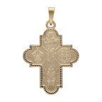 Cruz escapulario oro amarillo 14K