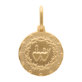 Medalla Sagrado Corazón Jesús y María 14K