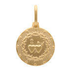 Medalla Sagrado Corazón Jesús y María 14K