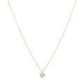 Collar corazón mini circonias 14K