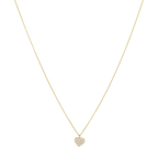 Collar corazón mini circonias 14K