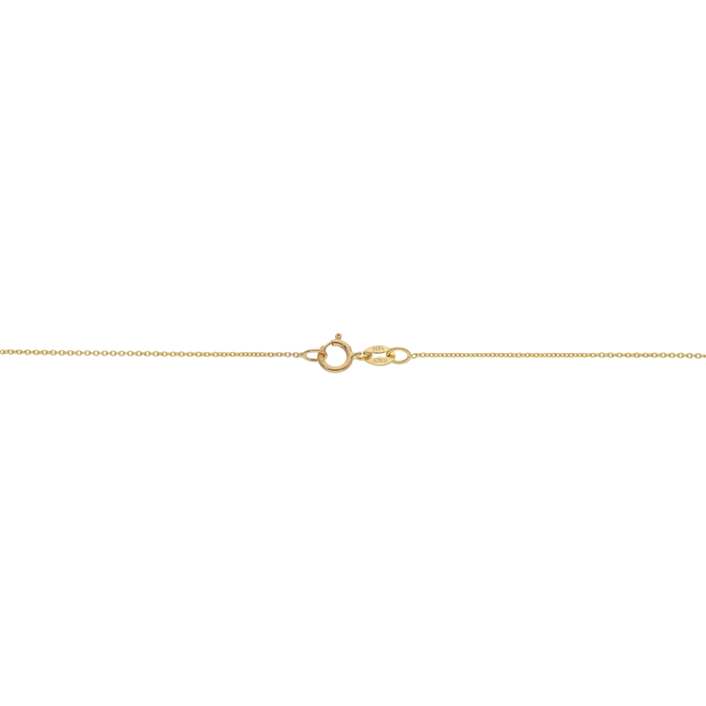 Collar corazón mini circonias 14K