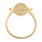 Anillo San Benito girable 14K
