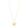 Collar estrella hueca 14K