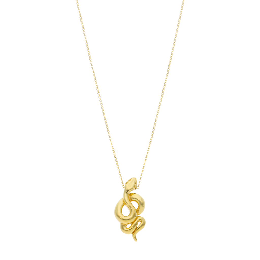 Collar serpiente 14K
