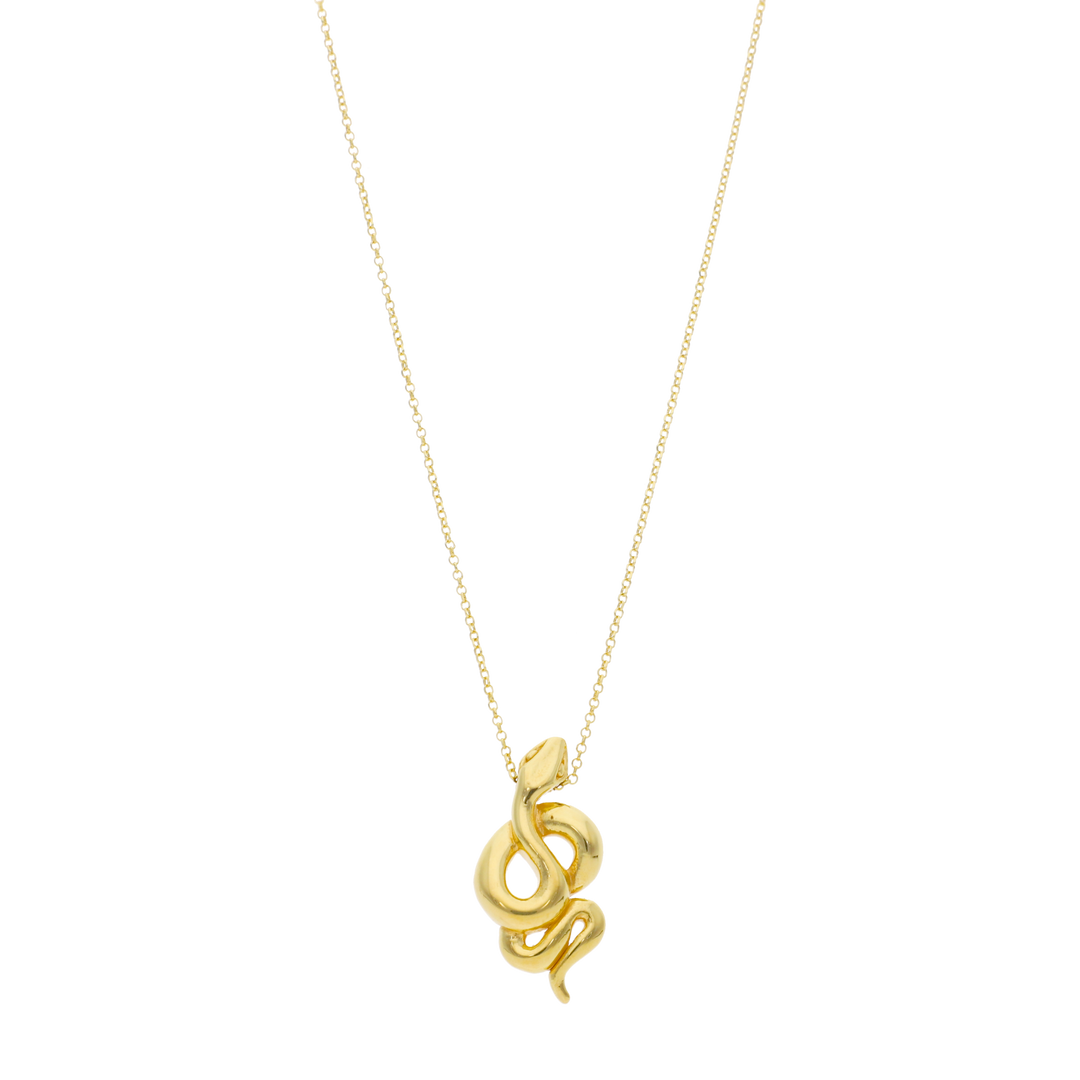 Collar serpiente 14K