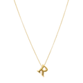 Collar letra chunky oro amarillo 14K