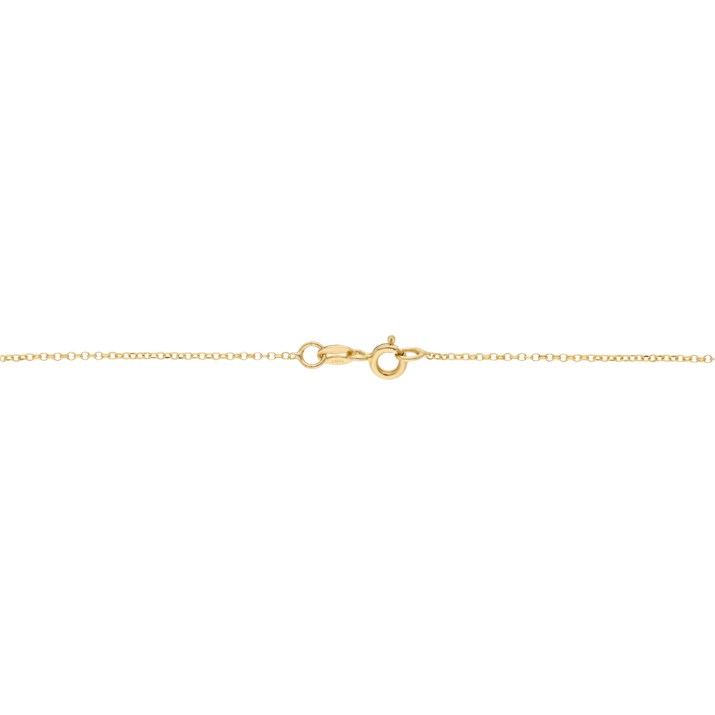 Collar letra chunky oro amarillo 14K