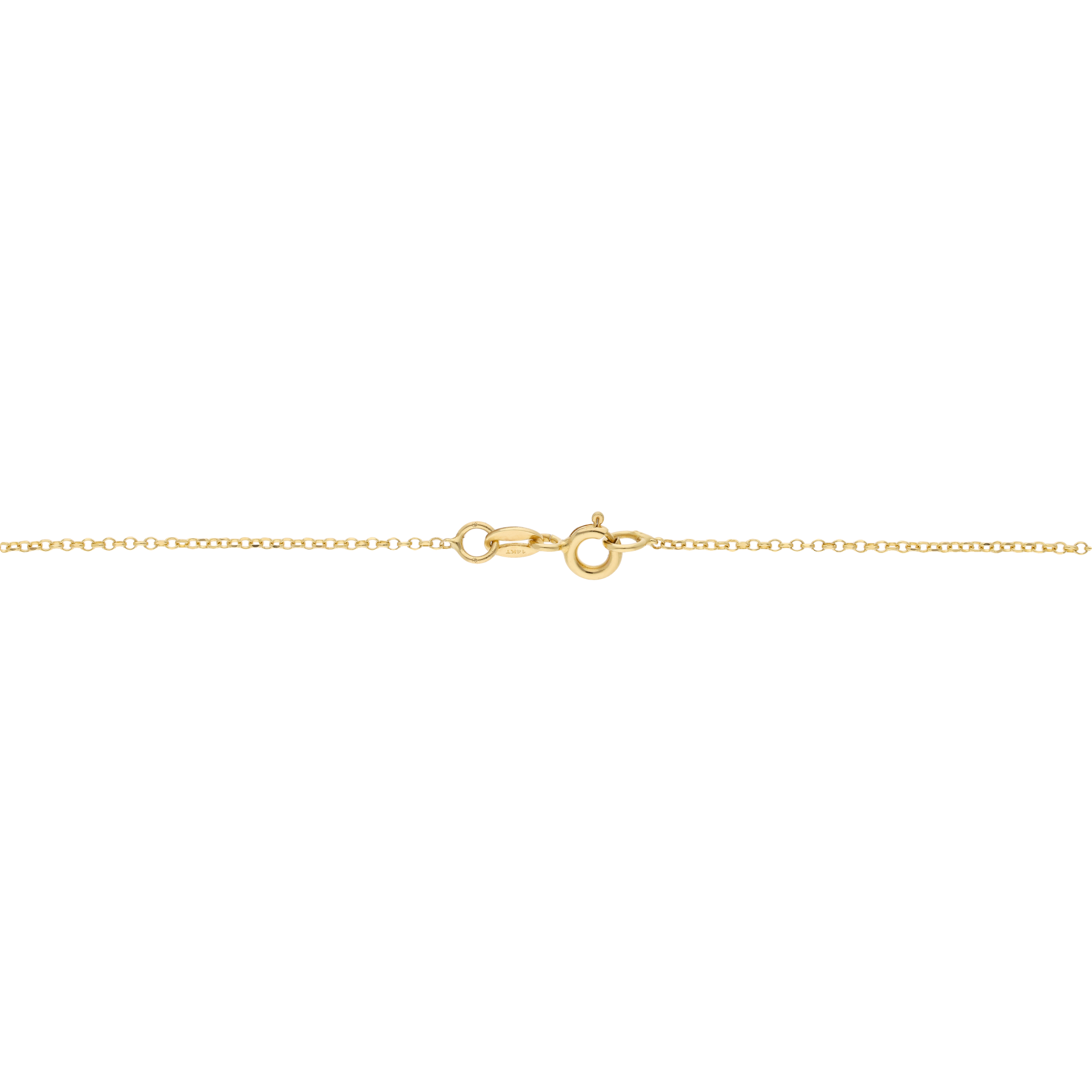 Collar letra chunky oro amarillo 14K