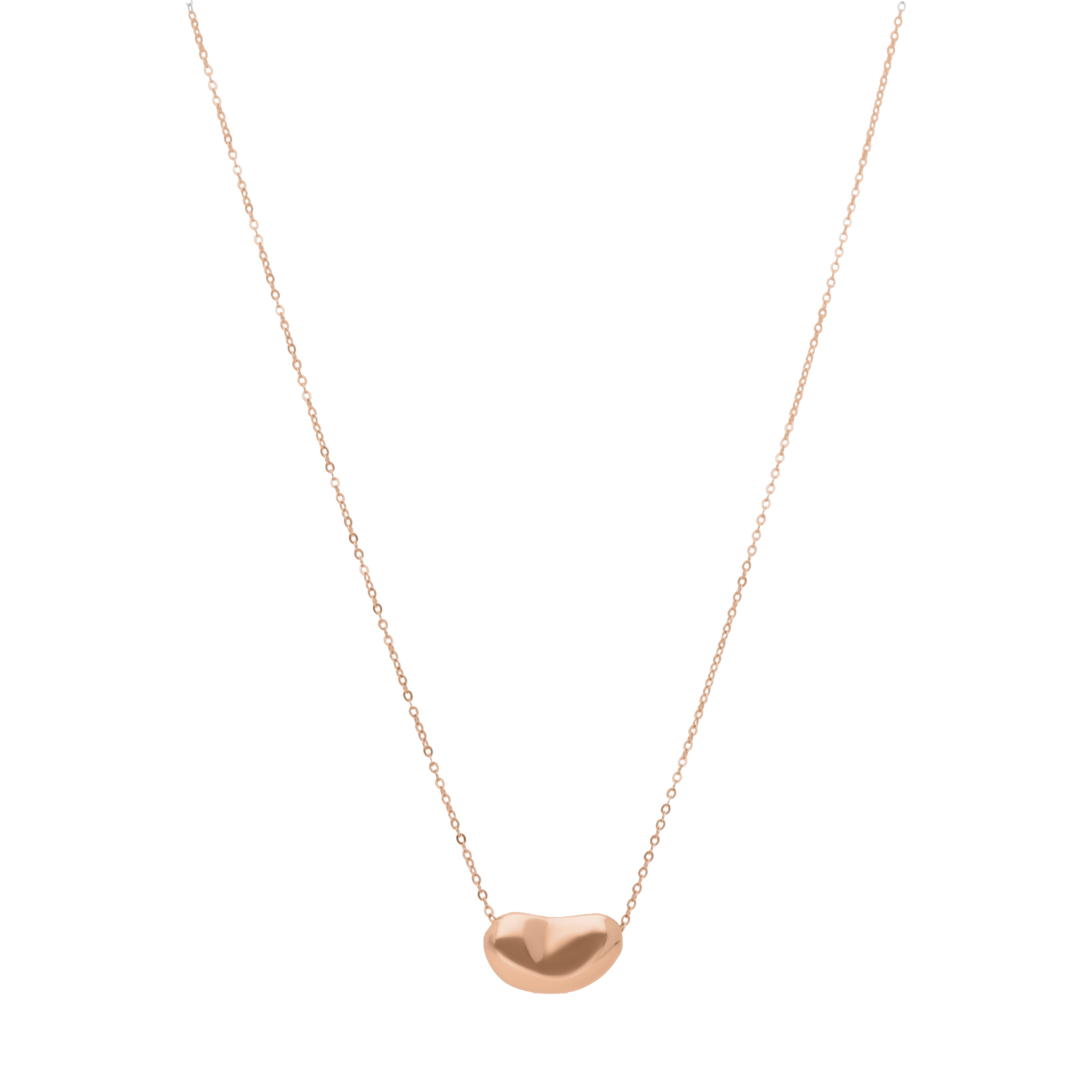 Collar dije frijol 14K