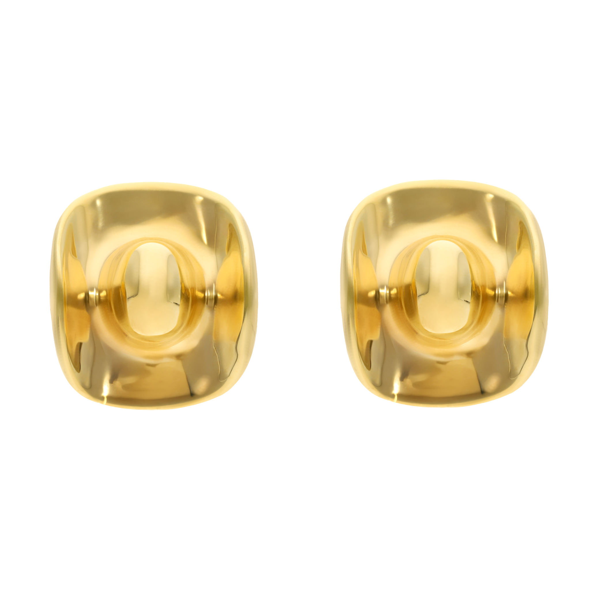 Aretes grandes sombrero 14K