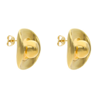 Aretes grandes sombrero 14K