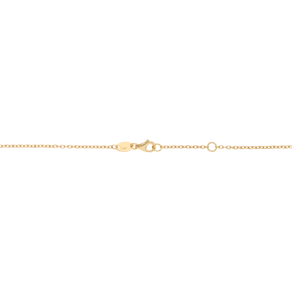 Collar escapulario Virgen del Carmen dijes colgantes 14K