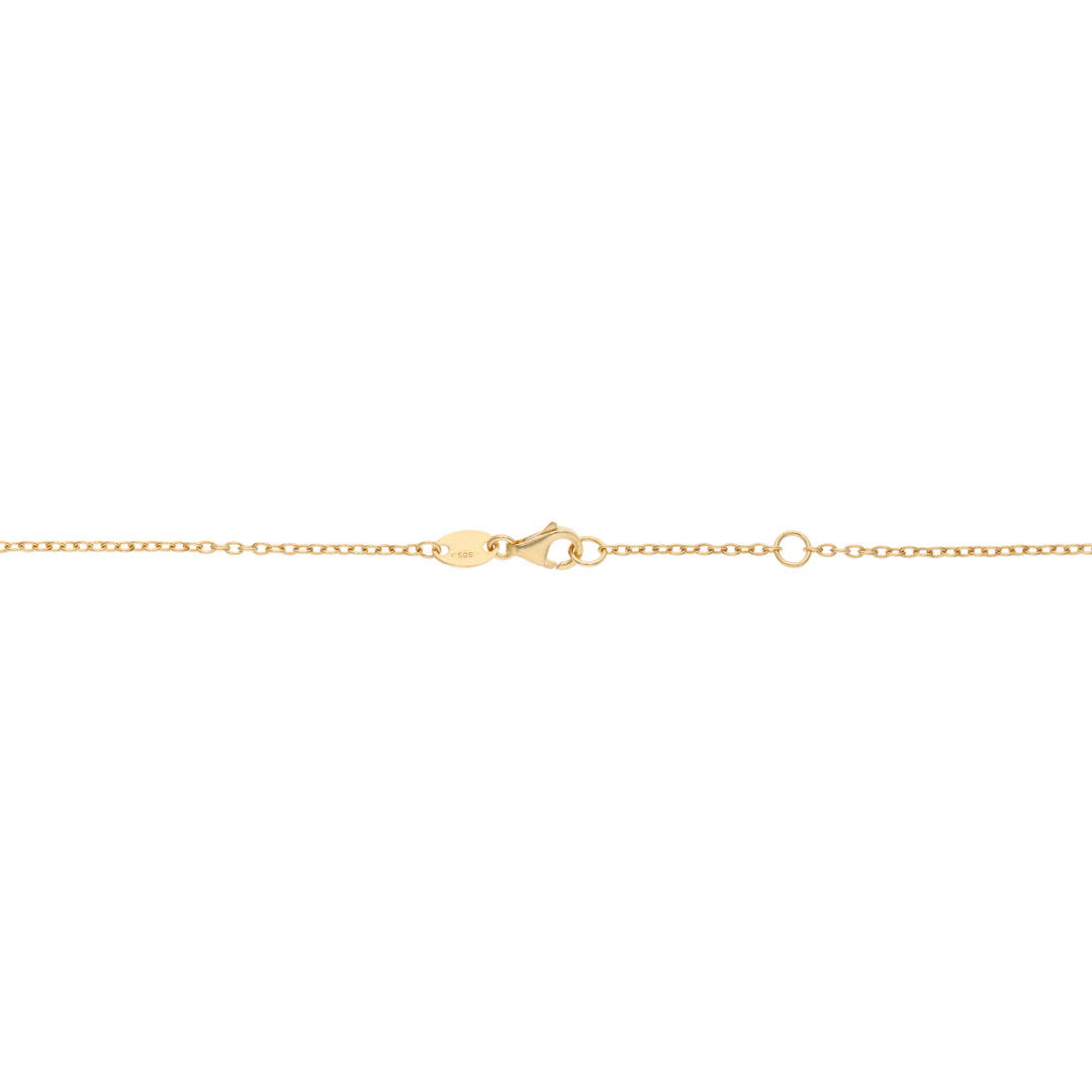 Collar escapulario Virgen del Carmen dijes colgantes 14K