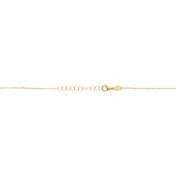 Collar cruz madre perla bisel liso 14K