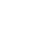 Pulsera colores bolitas oro 14K