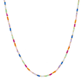 Collar colores bolitas oro 14K