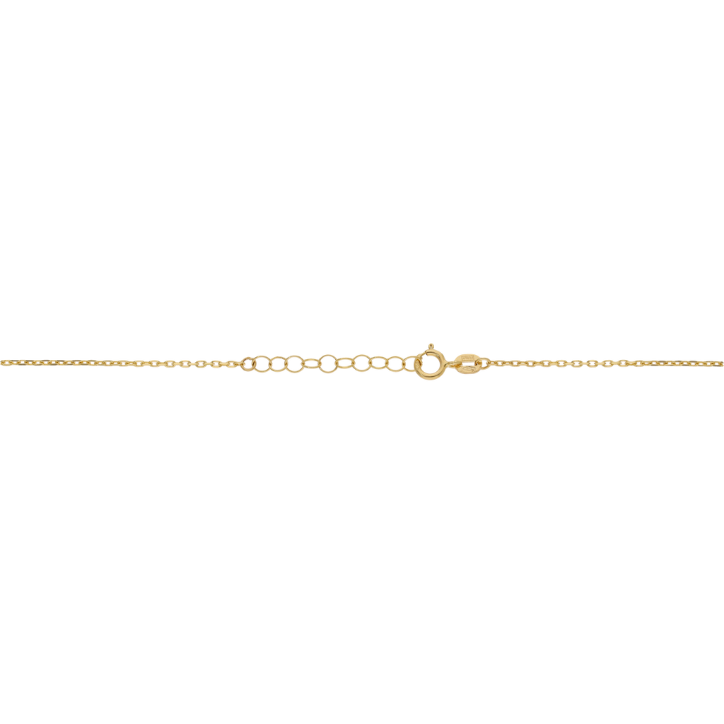 Collar perla y bolitas colores 14K