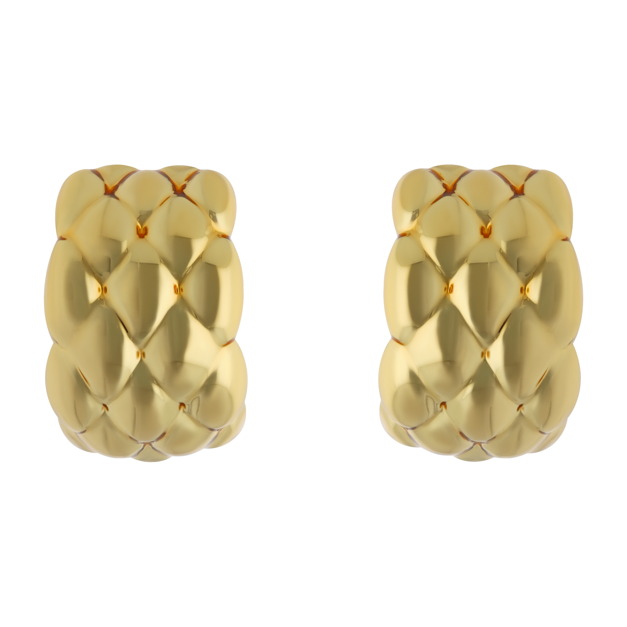 Arracadas panal oro amarillo 14K