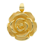 Dije flor grande oro amarillo 14K