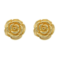 Aretes flor grande oro amarillo 14K