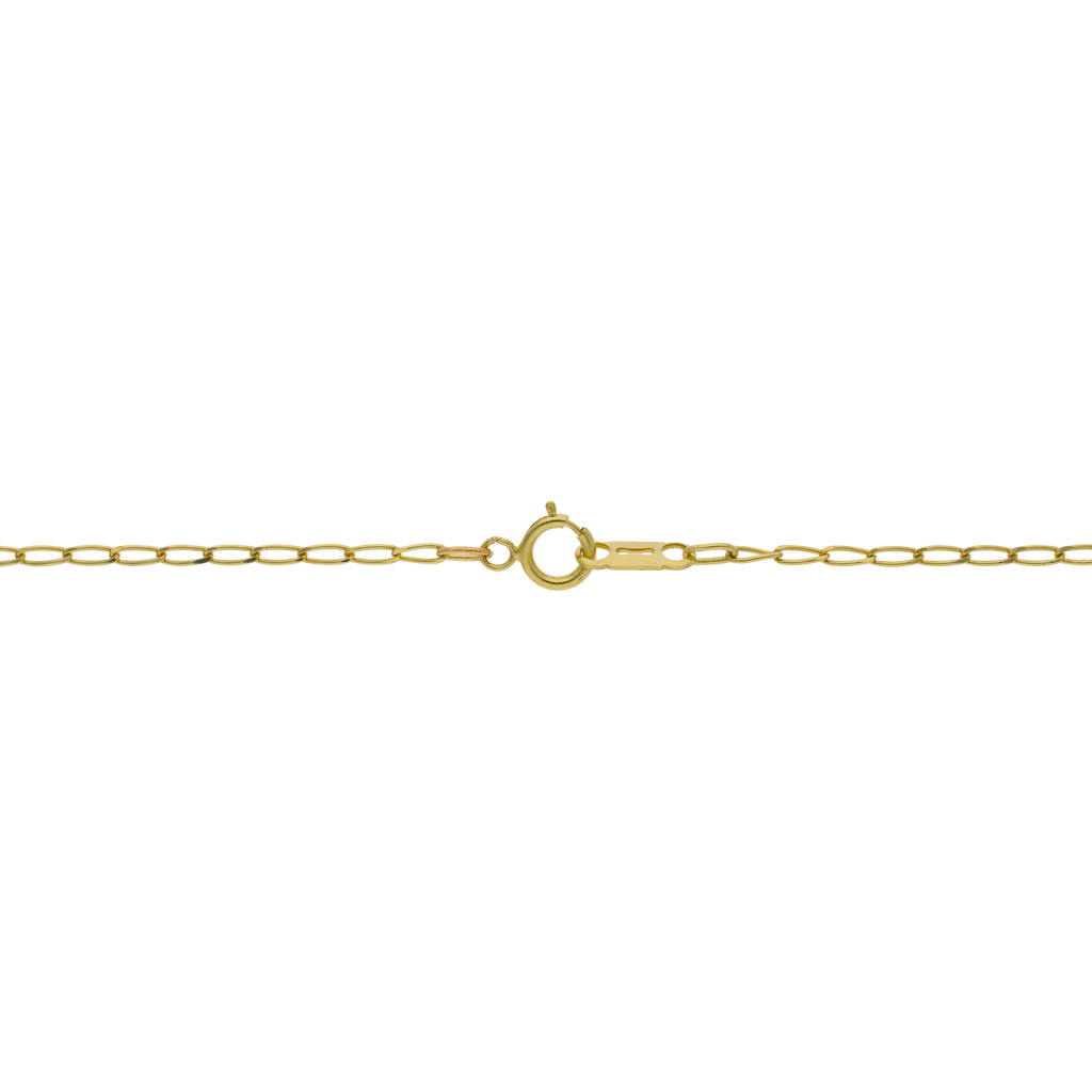 Collar ágata verde oro amarillo 14K