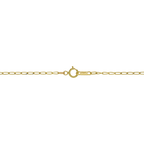 Collar ágata verde oro amarillo 14K
