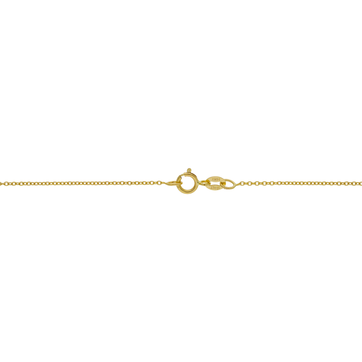 Collar ágata verde redonda oro amarillo 14K