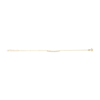 Pulsera barra circonias 14K