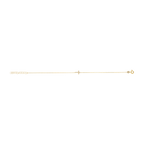 Pulsera cruz circonias 14K