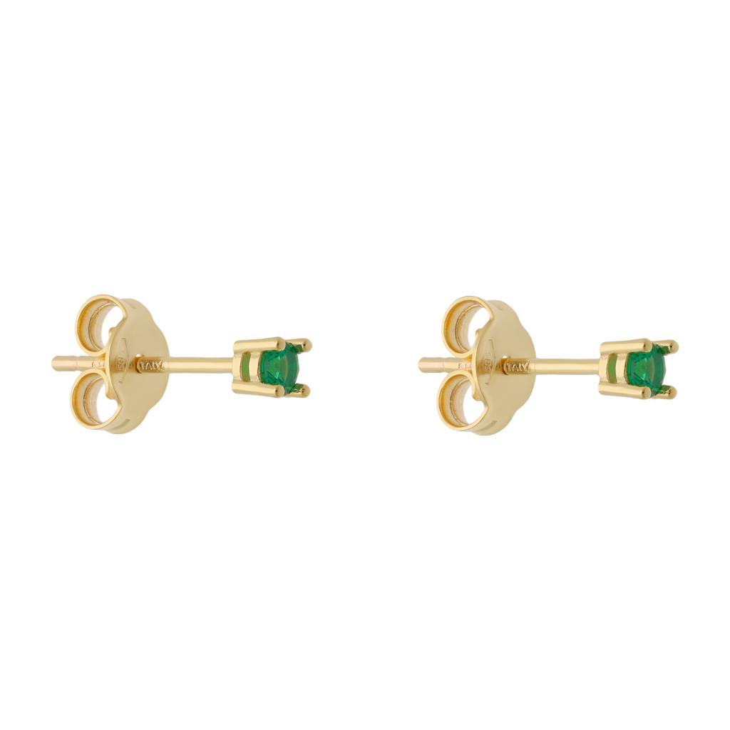 Broquel circonia solitario 14K