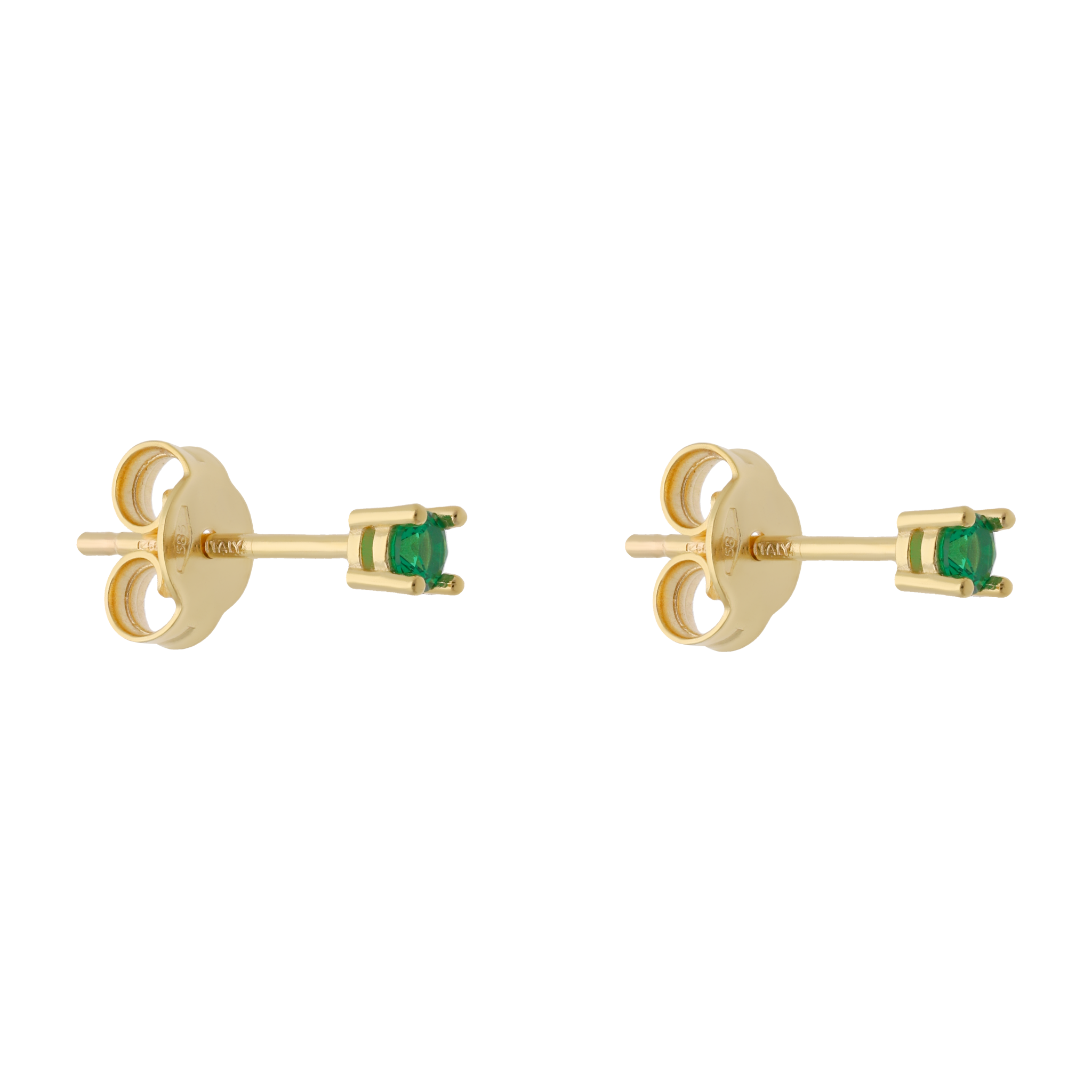 Broquel circonia solitario 14K