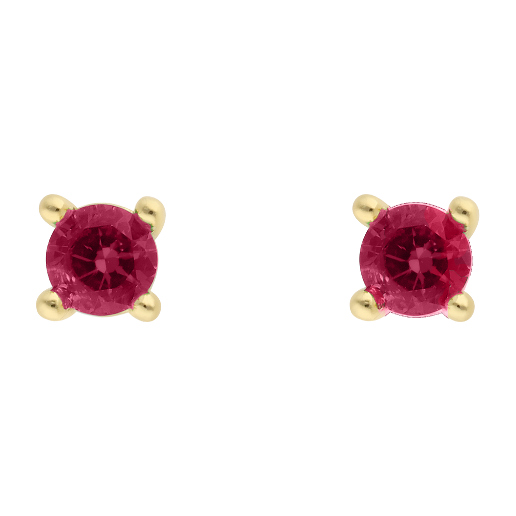 Broquel circonia solitario 14K