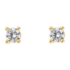 Broquel circonia solitario 14K