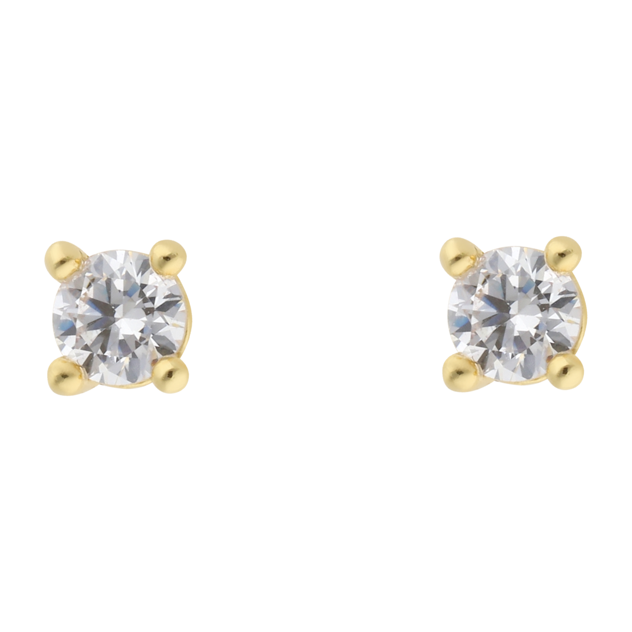 Broquel circonia solitario 14K