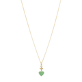 Collar Sagrado Corazón mini circonias 10K