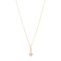 Collar Sagrado Corazón mini circonias 10K