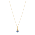 Collar Sagrado Corazón mini circonias 10K