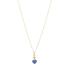 Collar Sagrado Corazón mini circonias 10K