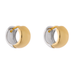 Arracadas mini 6mm doble vista 10K