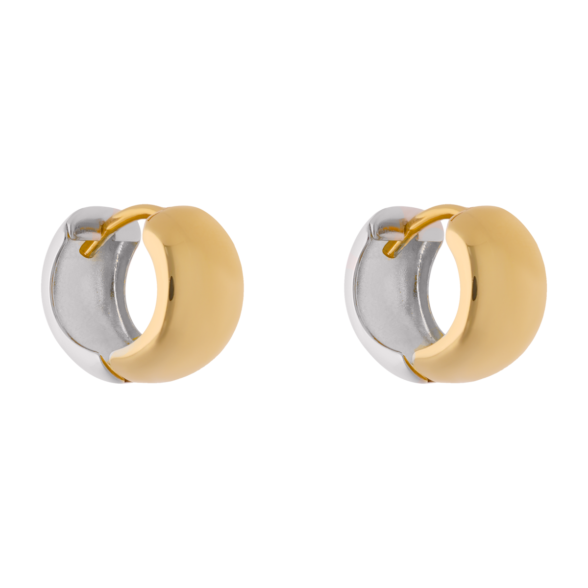 Arracadas mini 6mm doble vista 10K