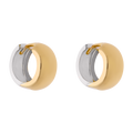 Arracadas 7mm doble vista 10K