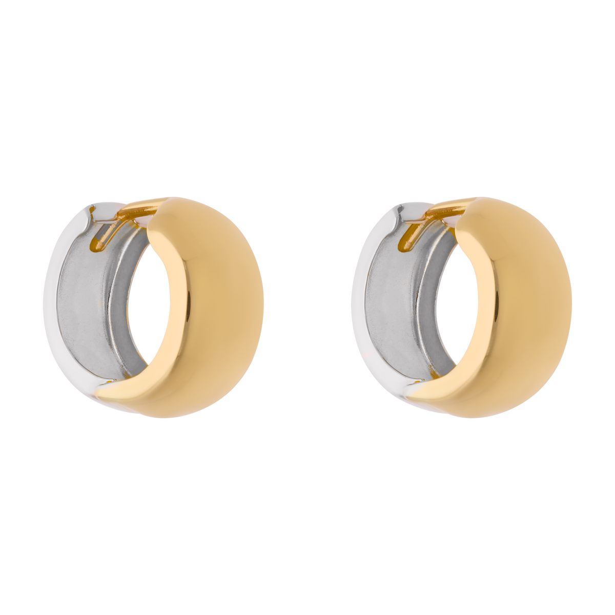 Arracadas 7mm doble vista 10K
