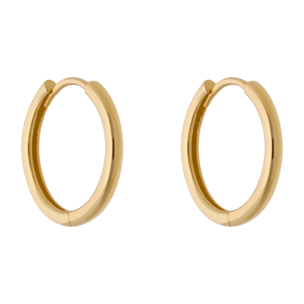 Arracadas 1.8 mm lisas oro amarillo 10K