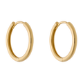 Arracadas 1.8 mm lisas oro amarillo 10K