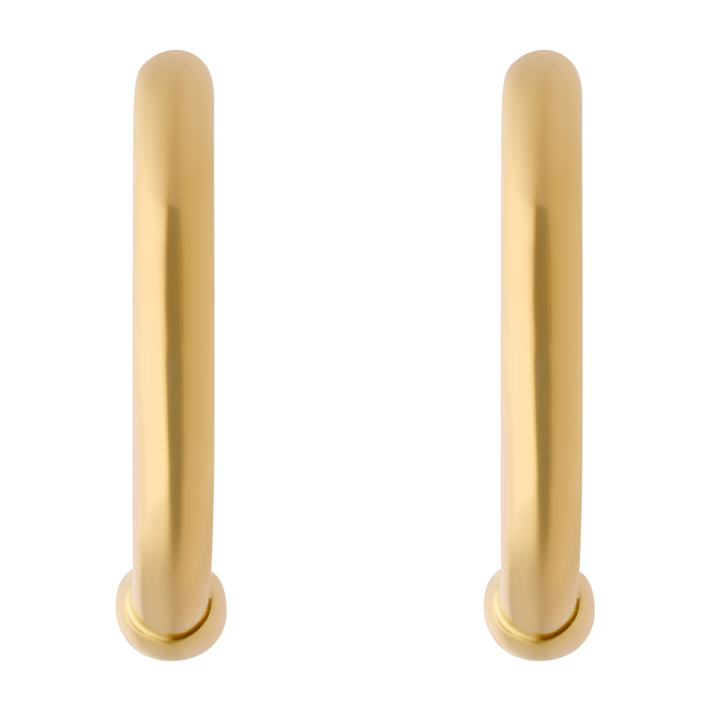 Arracadas 2.5mm lisas 10K