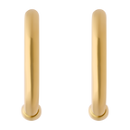 Arracadas 2.5mm lisas 10K